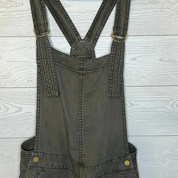 Divided gray Bib shorts with adjustable shoulder straps Size 4 - Image 3