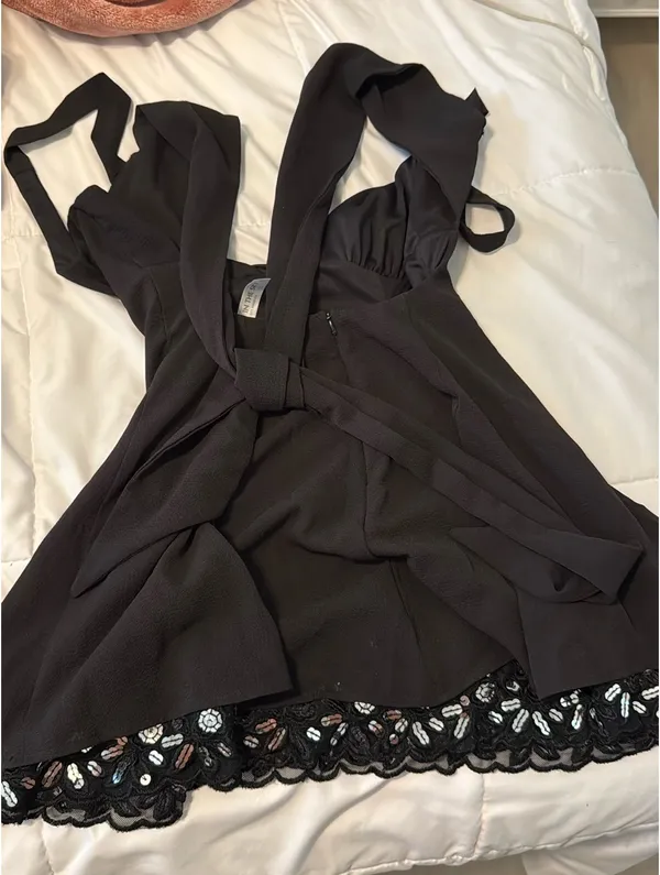 Lucy in the Sky Black Dress Sequin - Image 2