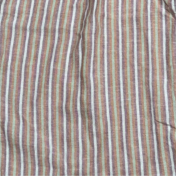 Patagonia Garden Island Pants Pinstripe Hemp Wide Leg Women’s Small - Image 2
