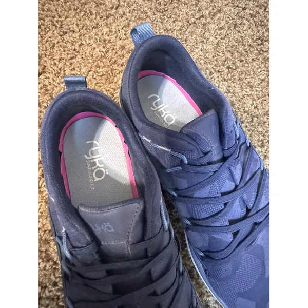 Ryka Fate Womens Walking Shoes Navy Blue Camo Sneakers Size 10 M Surround Fit - Image 3