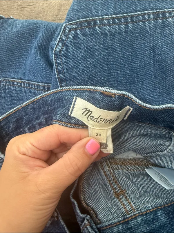 Madewell Baggy Straight Cargo Jeans size 24‎ - Image 9