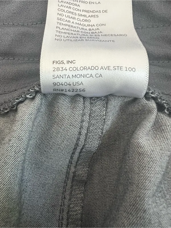 FIGS Technical Collection HW Zamora High Waisted Jogger Pants Grey Women Size S - Image 5