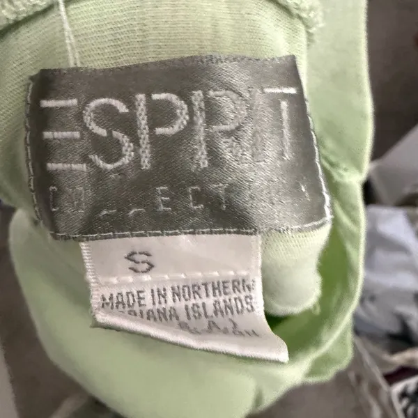 Vintage Esprit Light Green Long Sleeve Shirt. Size Small - Image 8