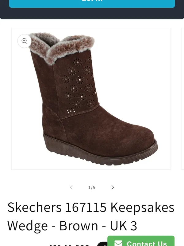 Skechers keepsake eyelet cut brown suede chelsea boots size 8 ladies boho chic - Image 9