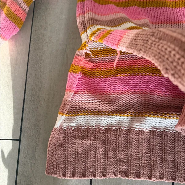 Aerie Multicolor Striped Turtleneck Sweater - Image 4