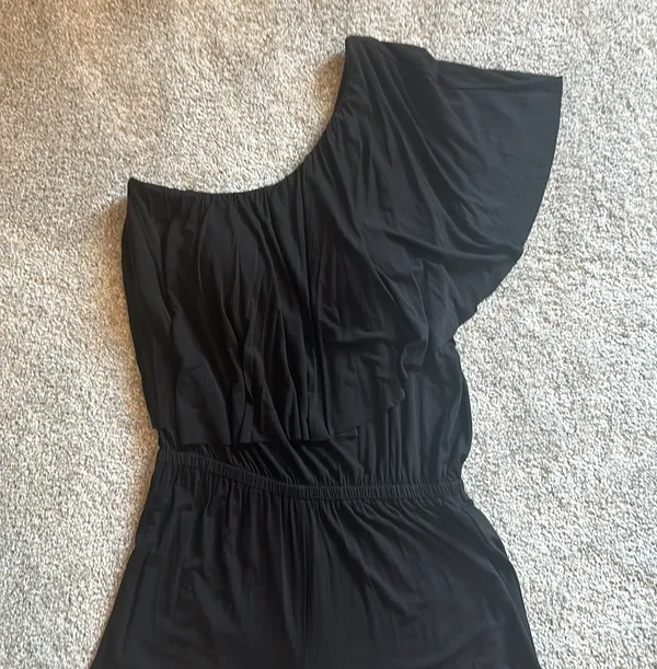 Trina Turk One Shoulder Romper - Image 2