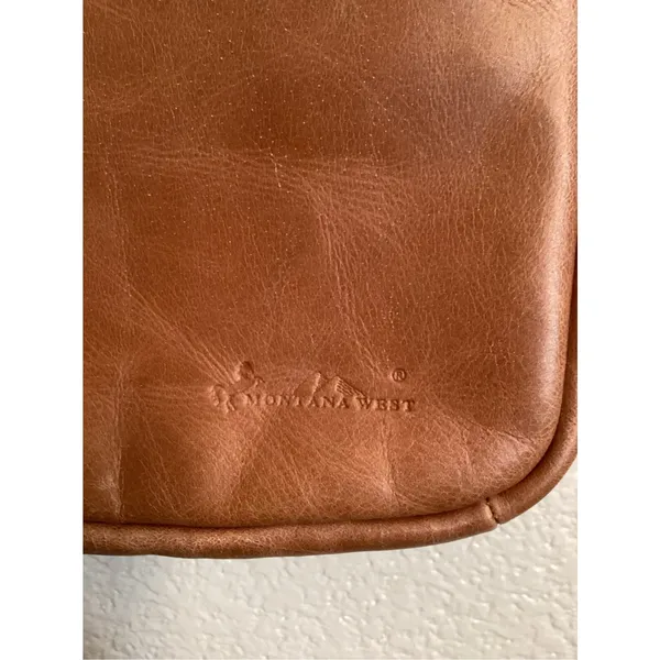 Montana West USA Trinity Ranch Western-Style Floral Tooled Crossbody Saddle Bag - Image 7