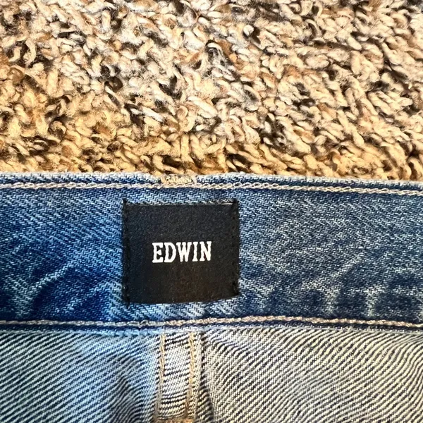 EDWIN Anderson Ankle 90s‎ Relaxed Fit Women Jeans Size 27 Medium Wash Denim - Image 2