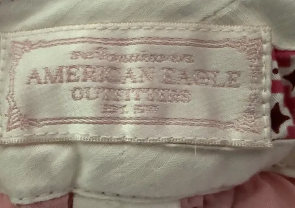 Vintage American Eagle gray with white pinstripe boot cut slacks - Image 7