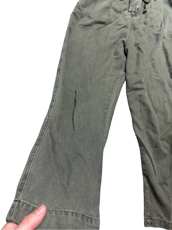 🌿Free People Margate High Rise Paperbag Trouser Pants Olive XS🌿‎ - Image 4