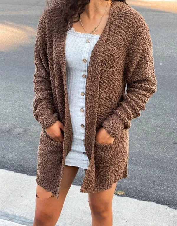Zenana Popcorn Texture Cardigan - Image 2