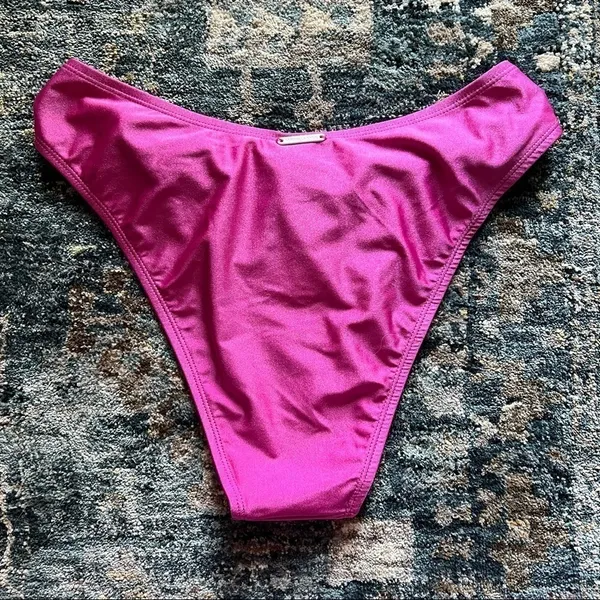 Kendall & Kylie Hot Pink Bikini Bottoms Medium - Image 4