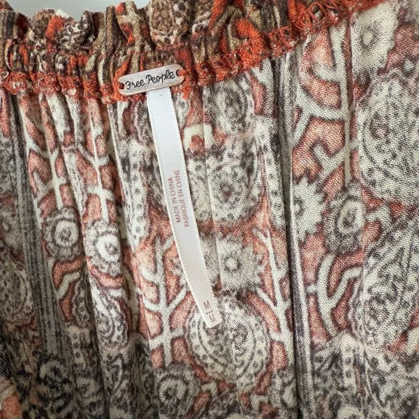 Free People Women’s Medium So Divine Romper Paisley Romper - Image 2