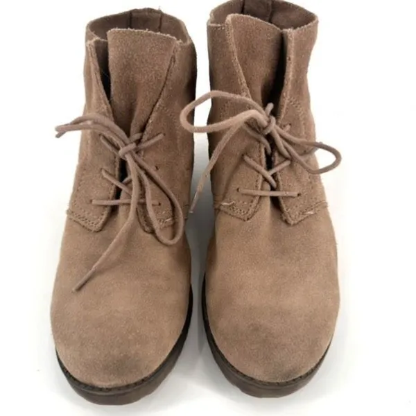Naturalizer Women's Suede Leather Lace Up‎ N5 Comfort Ankle Boots Brown Size 7 - Image 2