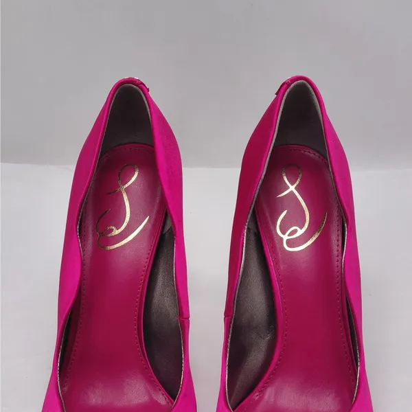 Sam Edelman Womens Pumps Sz 7.5 Pink Satin Rhinestone Heels Formal Wedding Party - Image 5