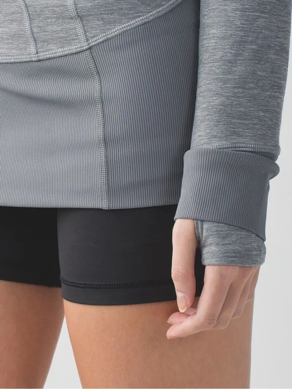 Lululemon Daily Practice Jacket Hoodie Luon Heathered Slate Gray Women's Size 4 - Image 7