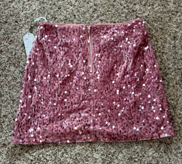 Sequin Skirt Pink Size M - Image 2