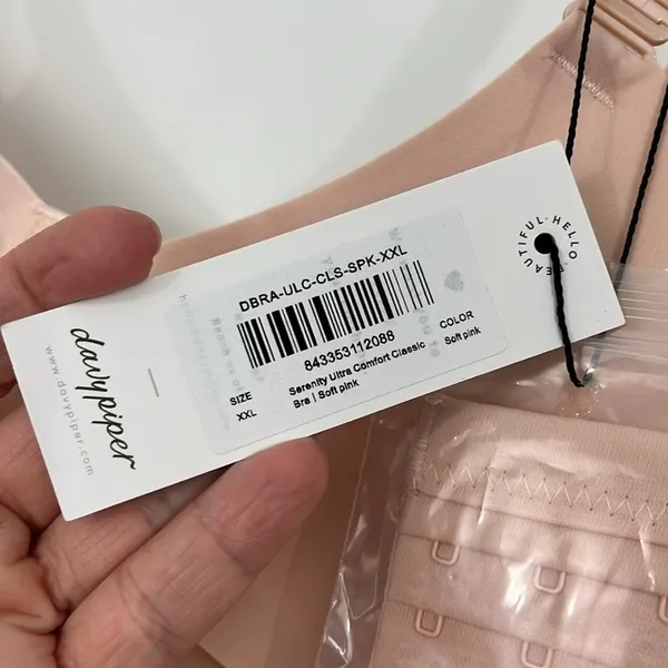 New Kindred Bravely XXL Pink Wireless Seamless Convertible T-Shirt Bra - Image 8