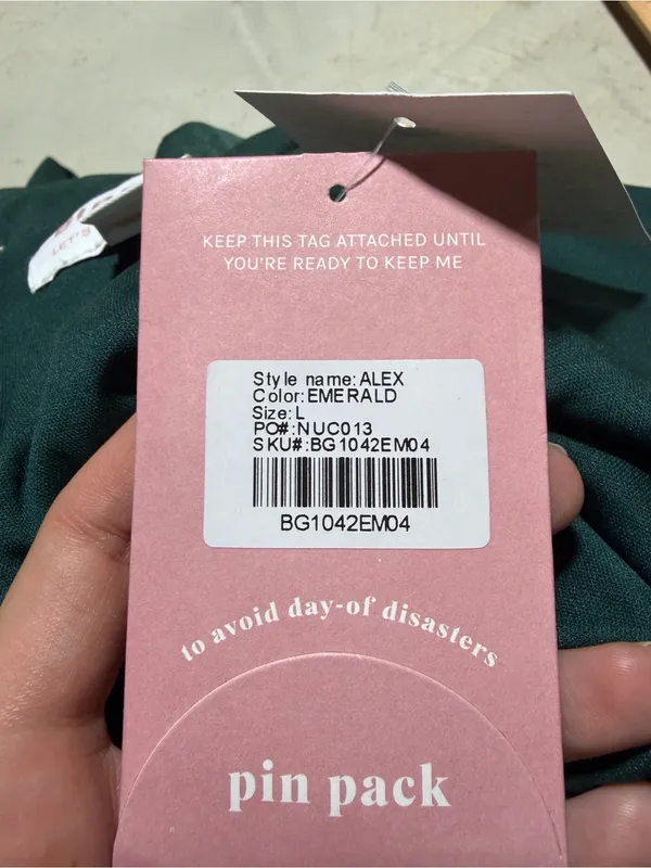 Birdy grey NWT Alex dress emerald large bridesmaid - Image 11