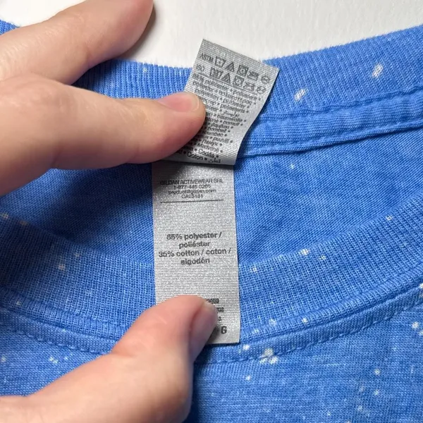 Gildan Blue and white‎ Handmade "Mean Tweets" t-shirt Large - Image 3