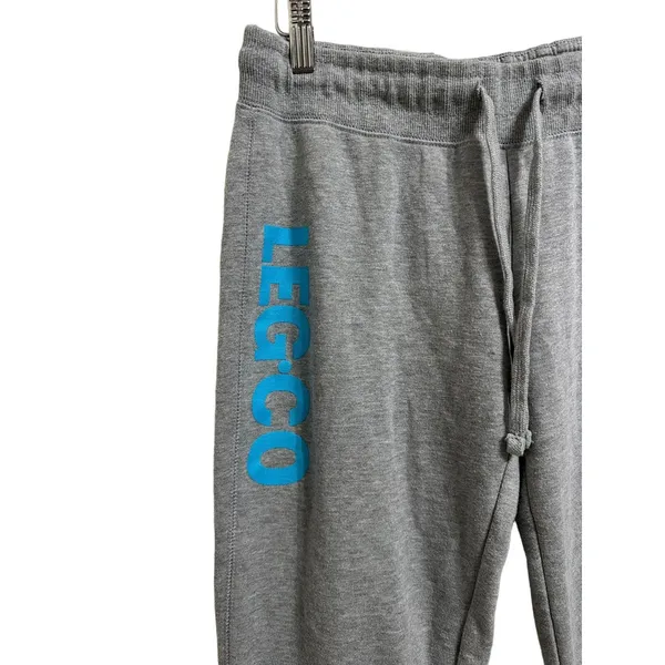 District Women's Sweatpants Jogger Pants Slim‎ Fit Gray Blue Sz M - Image 2