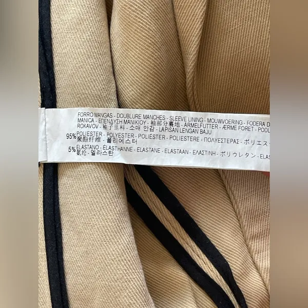 ZARA Women Double Breasted Coat Size M - Image 9
