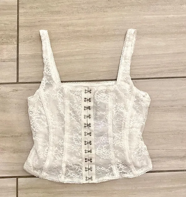 Princess Polly Ivory Lauder Corset Tank Top - Image 6