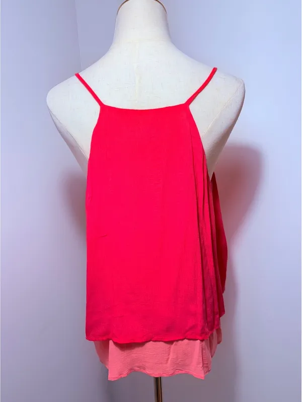 Ann Taylor LOFT Women's Two-Tone Sleeveless Spaghetti Strap Top Size M - Image 2