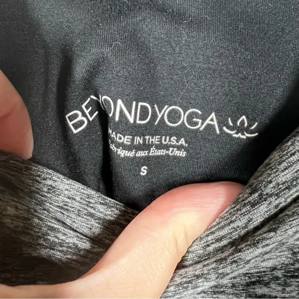 Beyond Yoga Grey Space Dye High Rise Leggings‎ - Image 4