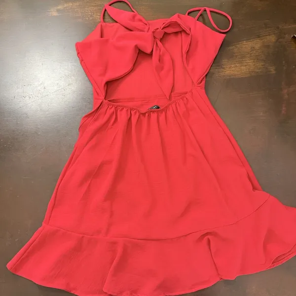 Lovely Day Ruffled Bodycon Sexy Red Mini Dress Spaghetti Strap Hoco Festival - Image 7