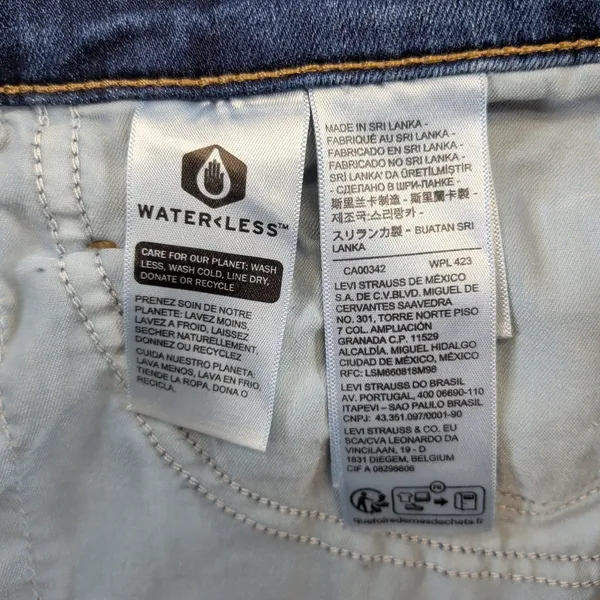 Levis 311 Shaping Skinny Jeans Dark‎ Wash Blue W30 L30 19626-0168 Womens 30 - Image 4