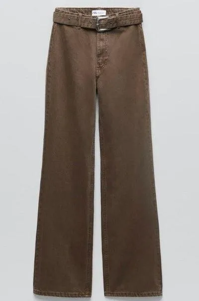 Nwt Tre Belted Wide Leg Jeans - Image 2