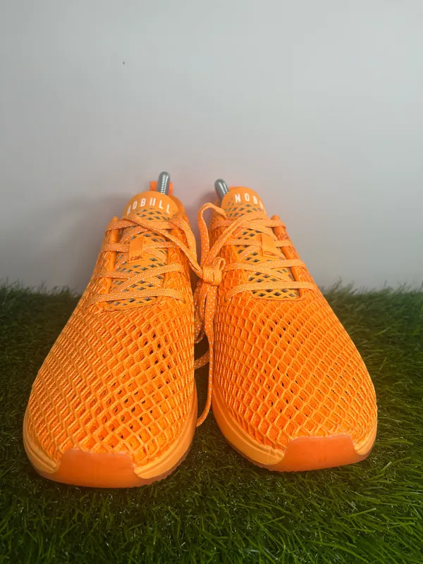 NOBULL Mesh Trainer Men’s 8.5 Women’s 10 Bright Orange Cross Training Shoes - Image 2
