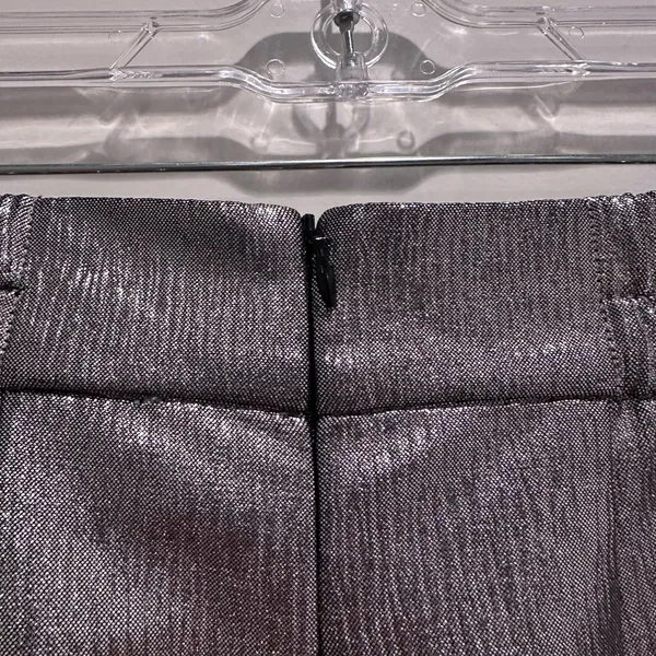 Anthropologie Hutch Silver Metallic Wide Leg Trouser Pants Size Small‎ NWT - Image 7