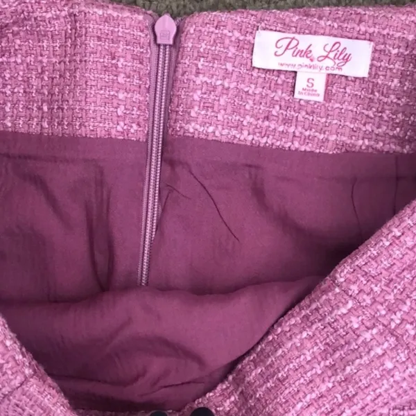 Pink Lily Pink Pencil Mini Skirt - Small Brand new without tags - Image 4