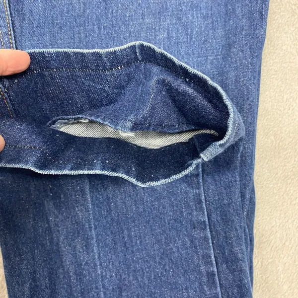 Chemin De Fer Jeans Womens 23 Blue Mid Rise Denim‎ Hippie 70s Vintage - Image 11
