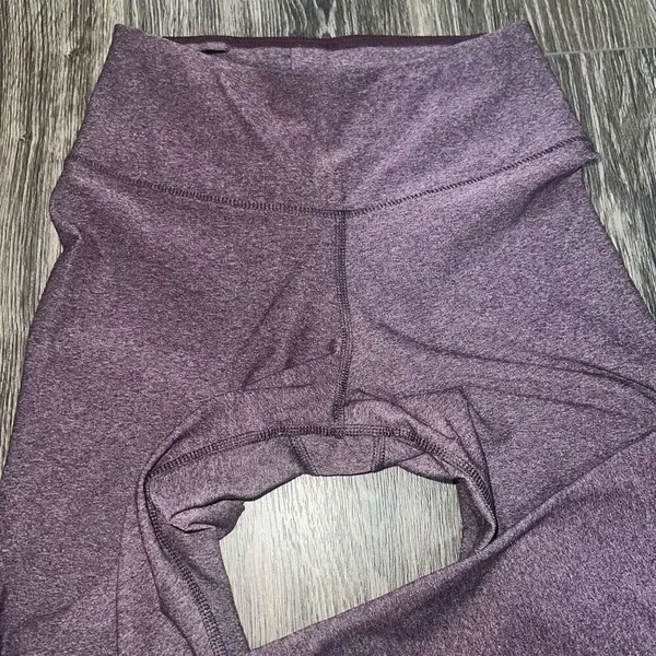 Nike Leggings Women's Burgundy Dri Fit Ten Less Yoga Heather Ankle Ladies - Image 4