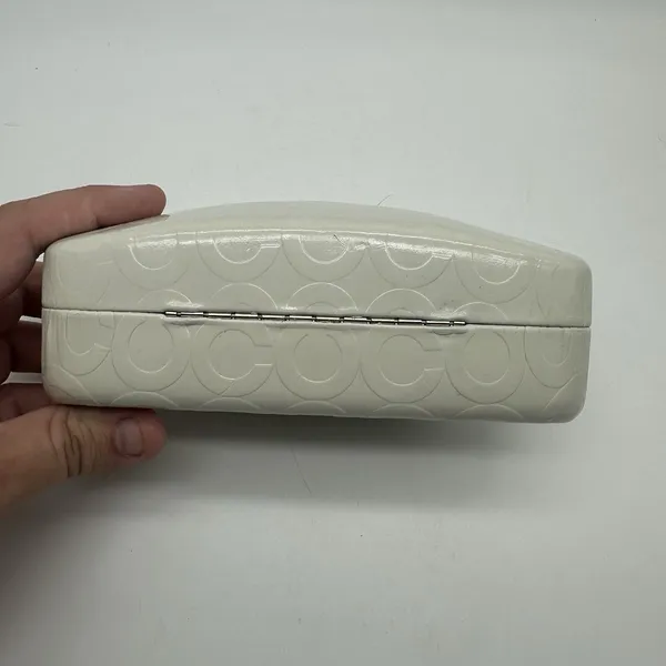 Coach Original White Logo Hard Sunglass Case Holder Sunglasses Microfiber Cloth - Image 7