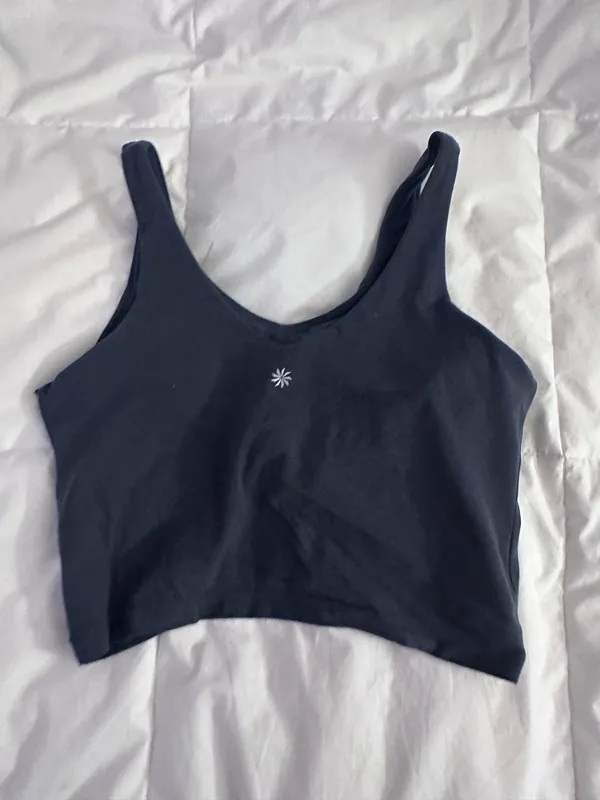 Athleta Transcend V-Neck Crop Sports Bra - Image 3