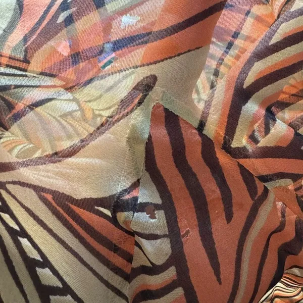 Dana Buchman Tribal Asymmetrical Silk Midi Skirt Size 10 - Image 6
