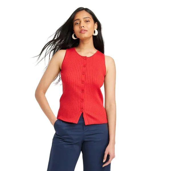 NWT A New Day Womens High-Rise Straight Ankle Chino Pants 89476958 Navy Blue 4 - Image 4