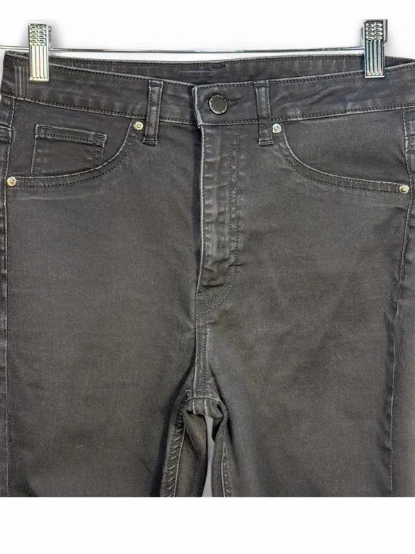 H&M Women’s Ultra High Waist Ankle Length Black Curvy Jeggings Size US 8/UK 12 - Image 5