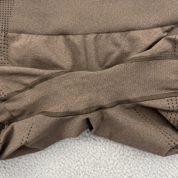 Gymshark Vital Seamless 2.0 Shorts Athletic Biker Athleisure Brown Women's XL - Image 3