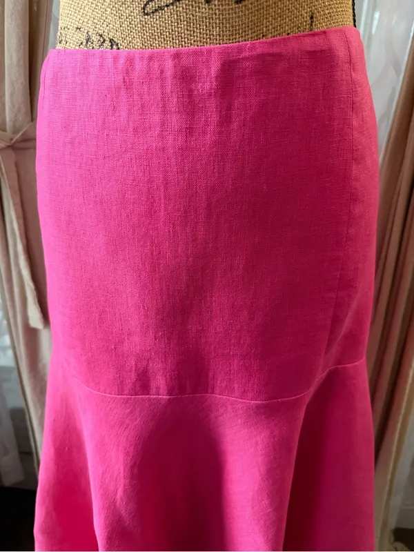 LAUREN RALPH LAUREN Linen Flare Skirt Size 8 - Image 3
