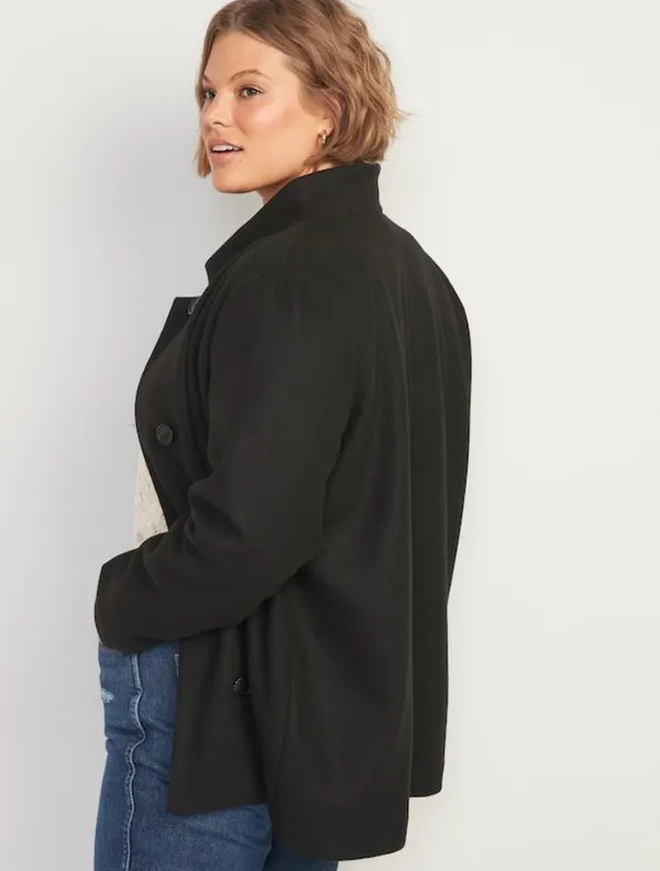 Old Navy NWT Soft-Brushed Button-Front Car Coat - Image 2