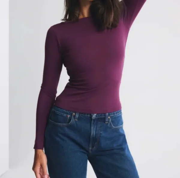 Abercrombie Bra-Free Cowl-Back Hardware Top - Image 2