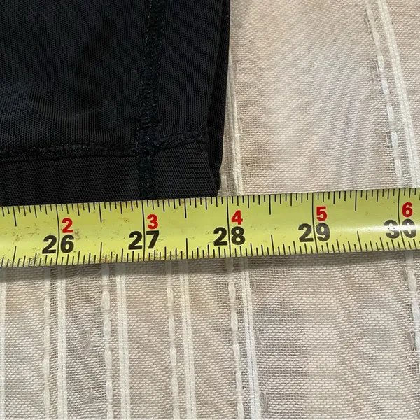 Black Mesh 28” Full Length High Rise Activewear Workout Leggings 4 - Image 12
