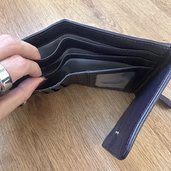 Osgoode Marley Dark Purple RFID Tri‎ Fold Wallet - Image 7