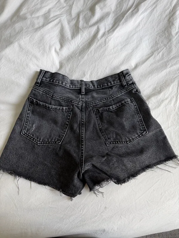 Mango Denim Shorts Black - Image 3