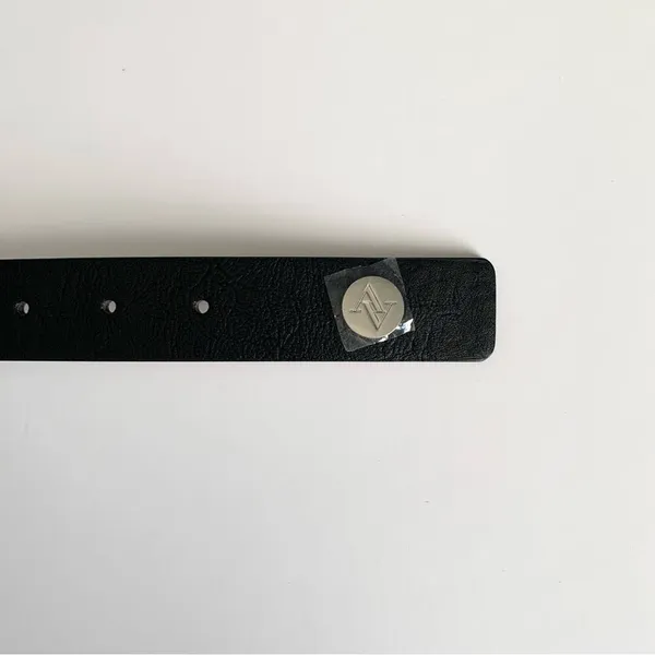 Adrienne Vittadini Black and Silver Belt Snakeskin Detail Size Large/XL - Image 3